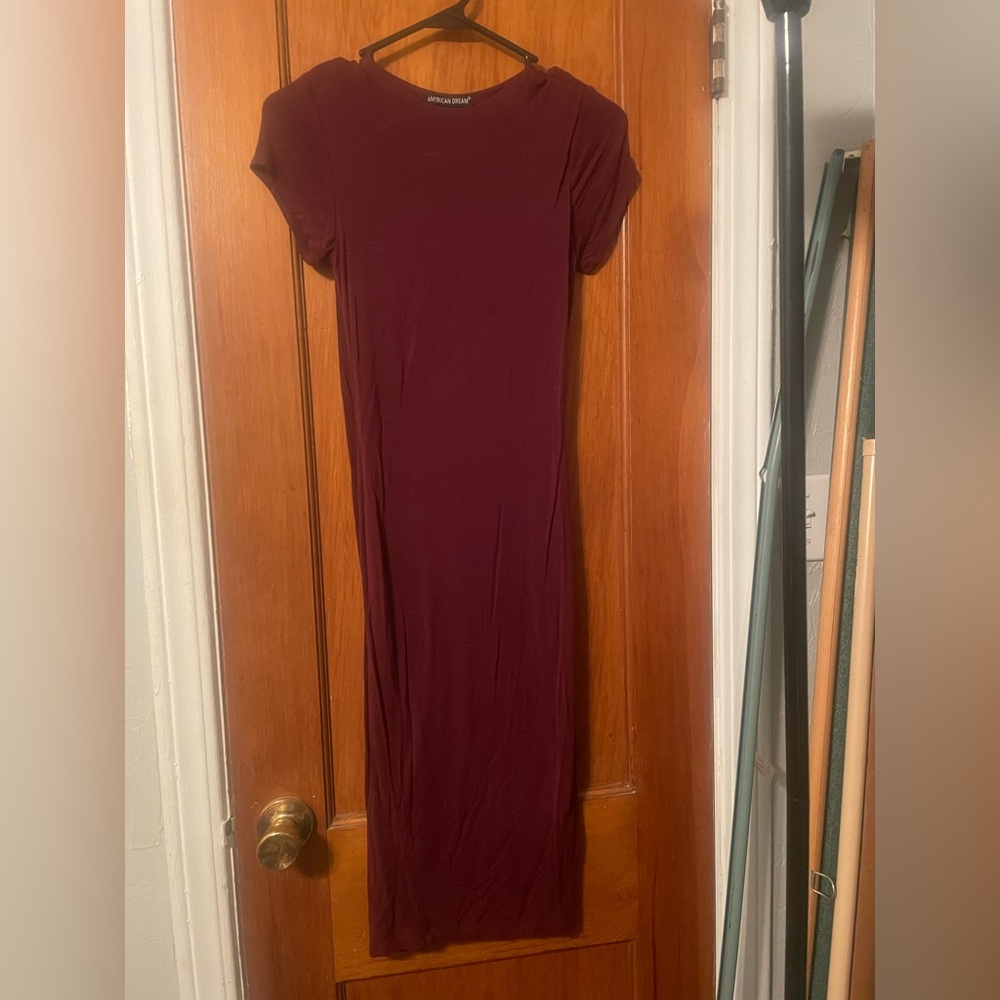 Maroon Bodycon Dress